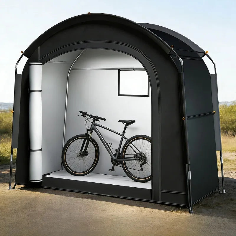 Foldable Outdoor Storage Shed – Weatherproof Bicycle & Garden Utility Shelter