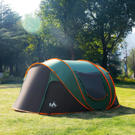 3-to-8 Person Double-Layer Instant Pop-Up Camping Tent