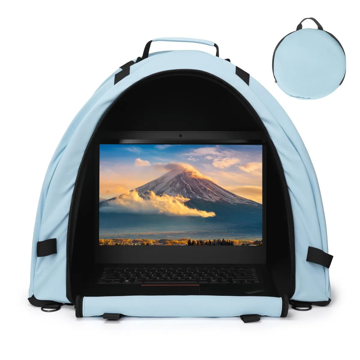Outdoor Laptop Sun Shade &amp; Privacy Tent – Portable Anti-Glare Workstation