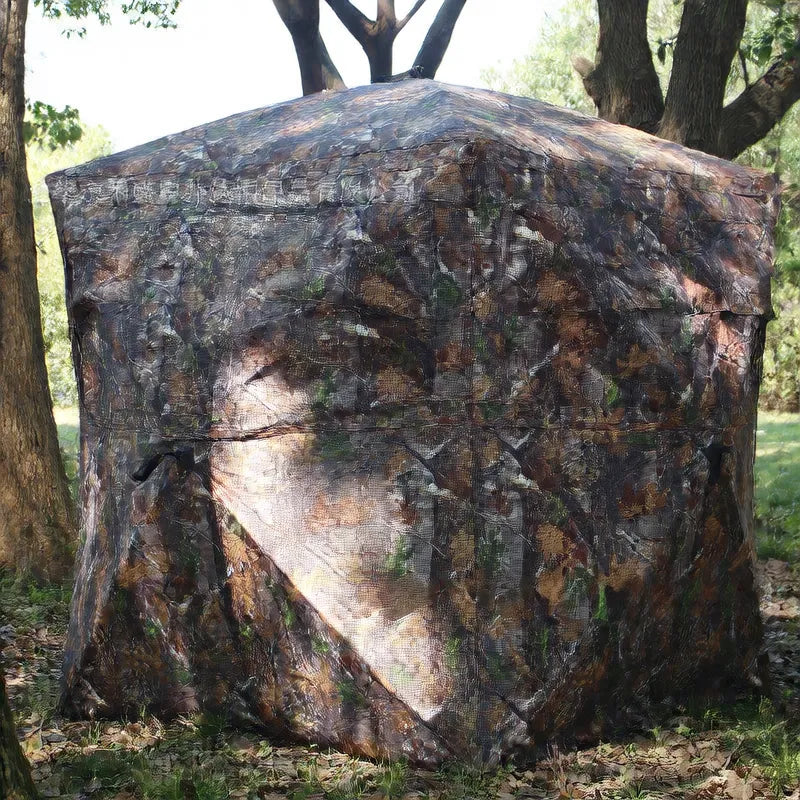 360° Full-View Camouflage Tent – Portable Pop-Up Hunting & Camping Shelter