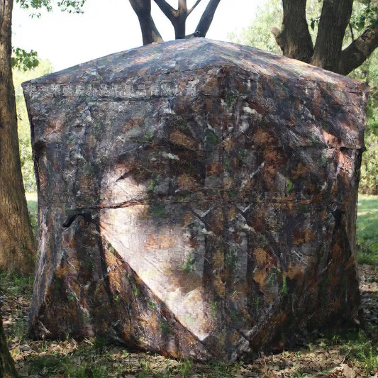 360° Full-View Camouflage Tent – Portable Pop-Up Hunting & Camping Shelter